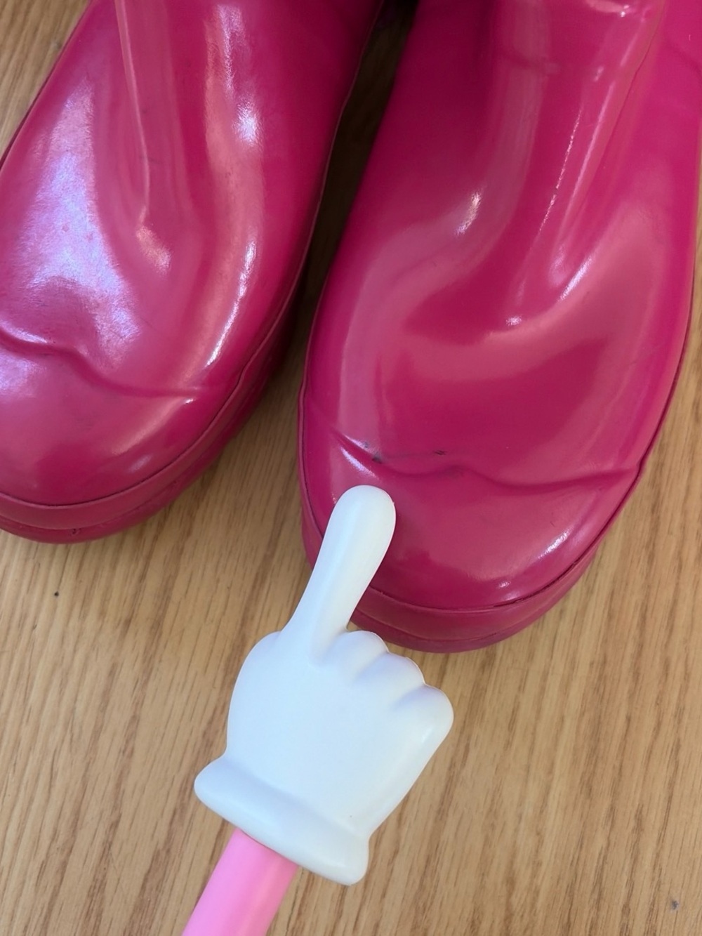 Hunter Women's Bright Pink Tall Rain Boots - Picture 3 of 7